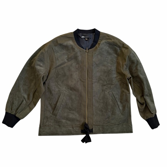 CURRENT AIR GREEN and BLACK SIZE Small Jacket NEW FREE PEOPLE Moss - Picture 2 of 7